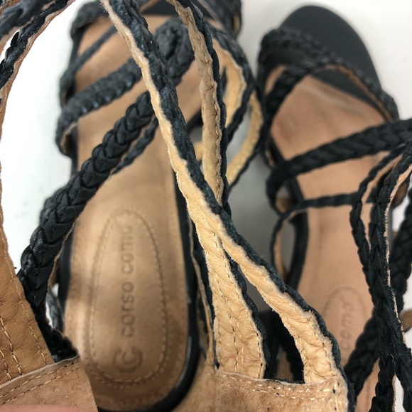 Corso Como Sandals Black Size 8.5M - Picture 8 of 16